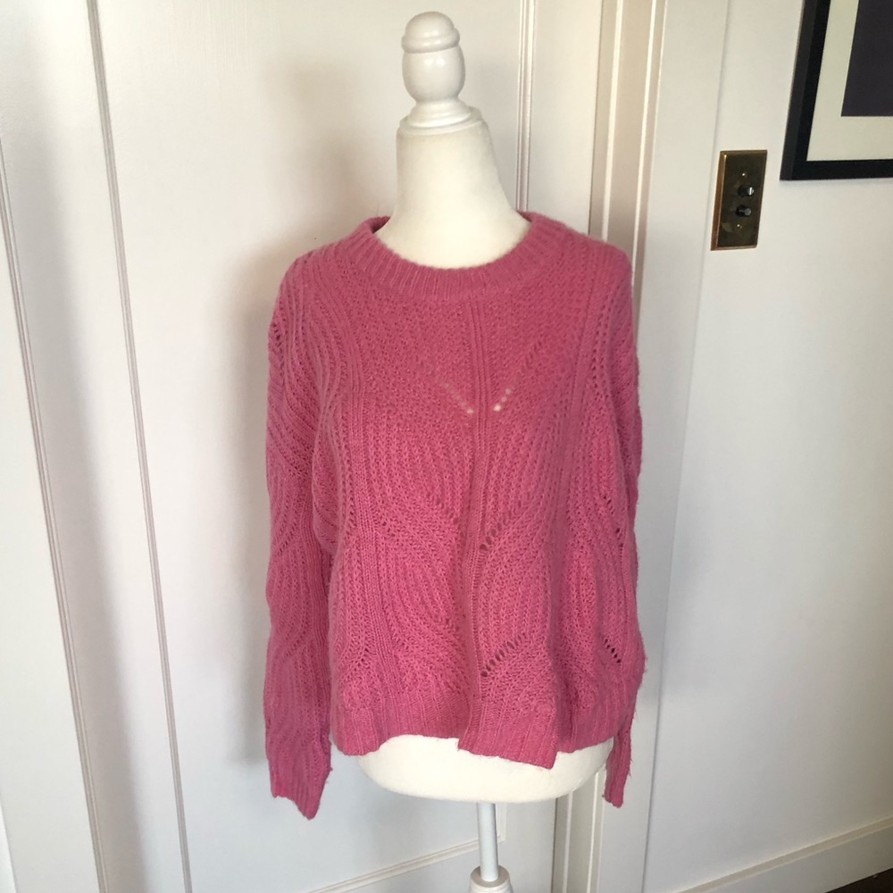Madewell Charley Pullover Sweater in Pink Sz S #0473 - Picture 7 of 8